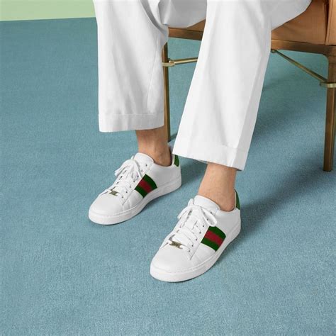 gucci ace on feet|gucci ace shoes reviews.